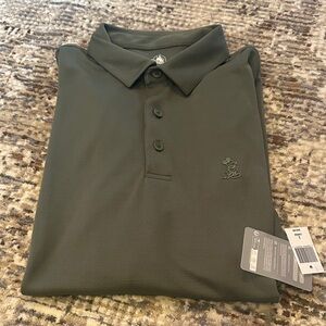 Disney Men's Dark Green Polo Shirt NWT Size Large
